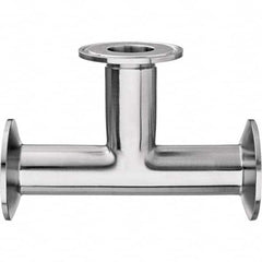 Value Collection - Sanitary Stainless Steel Pipe Fittings Type: Tee Style: Quick-Clamp - Americas Industrial Supply