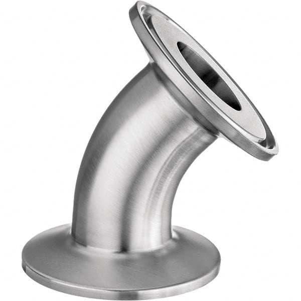 Value Collection - Sanitary Stainless Steel Pipe Fittings Type: 45 Elbow Style: Quick-Clamp - Americas Industrial Supply