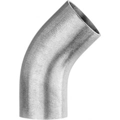 Value Collection - Sanitary Stainless Steel Pipe Fittings Type: 45 Elbow Style: Butt Weld - Americas Industrial Supply