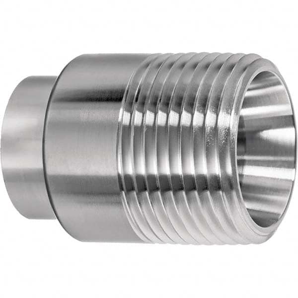 Value Collection - Sanitary Stainless Steel Pipe Fittings Type: Male Straight Style: Butt Weld - Americas Industrial Supply