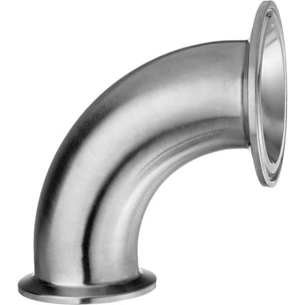 Value Collection - Sanitary Stainless Steel Pipe Fittings Type: 90 Elbow Style: Quick-Clamp - Americas Industrial Supply
