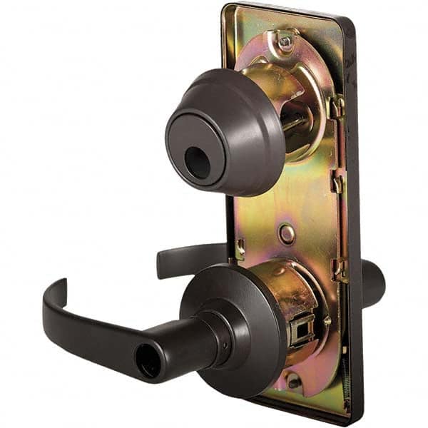 Stanley - Entry Lever Lockset for 1-3/8 to 1-3/4" Thick Doors - Americas Industrial Supply