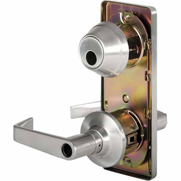Stanley - Entry Lever Lockset for 1-3/8 to 1-3/4" Thick Doors - Americas Industrial Supply