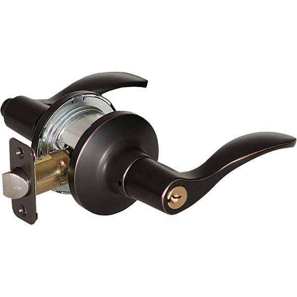 Stanley - Entry Lever Lockset for 1-3/8 to 1-3/4" Thick Doors - Americas Industrial Supply