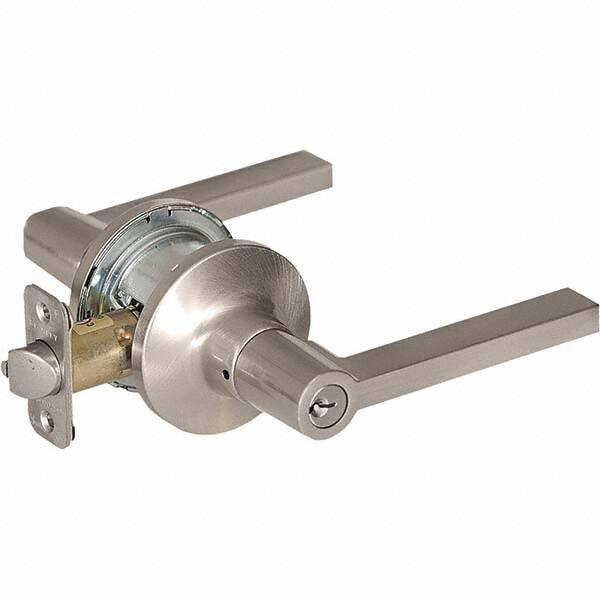 Stanley - Entry Lever Lockset for 1-3/8 to 1-3/4" Thick Doors - Americas Industrial Supply