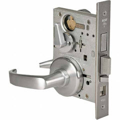Best - Office Lever Lockset for 1-3/4" Thick Doors - Americas Industrial Supply