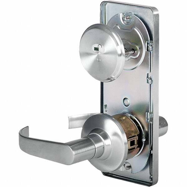 Stanley - Privacy Lever Lockset for 1-3/8 to 1-3/4" Thick Doors - Americas Industrial Supply