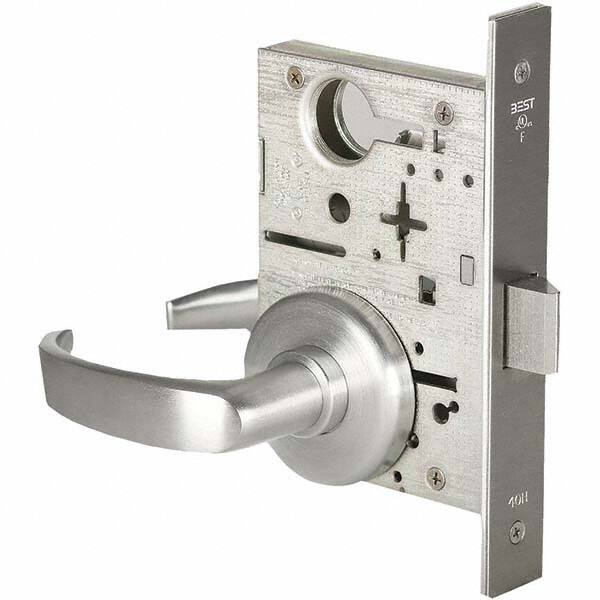 Best - Passage Lever Lockset for 1-3/4" Thick Doors - Americas Industrial Supply