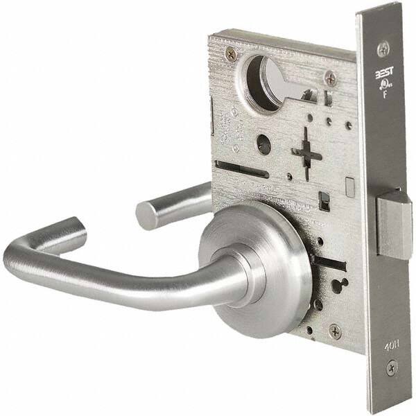 Best - Passage Lever Lockset for 1-3/4" Thick Doors - Americas Industrial Supply
