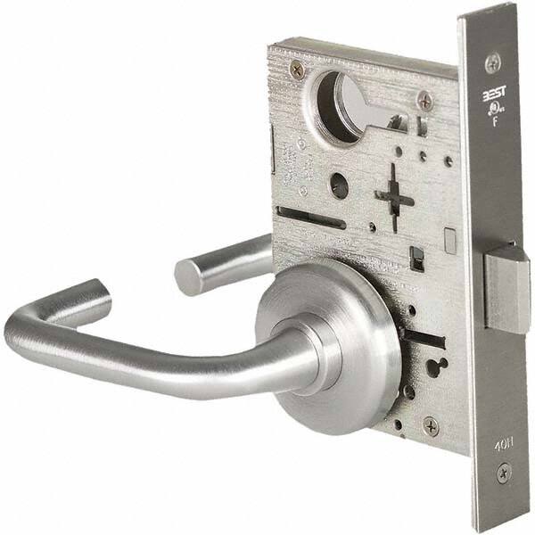 Best - Passage Lever Lockset for 1-3/4" Thick Doors - Americas Industrial Supply