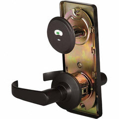 Stanley - Privacy Lever Lockset for 1-3/8 to 1-3/4" Thick Doors - Americas Industrial Supply