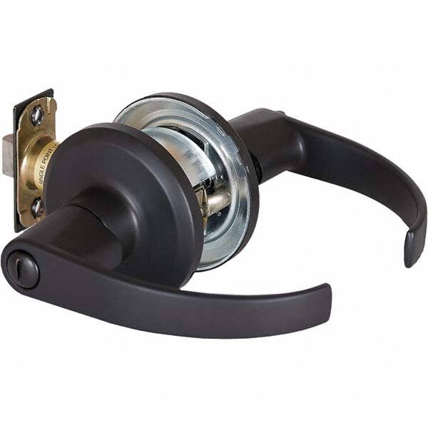 Stanley - Privacy Lever Lockset for 1-3/8 to 1-3/4" Thick Doors - Americas Industrial Supply