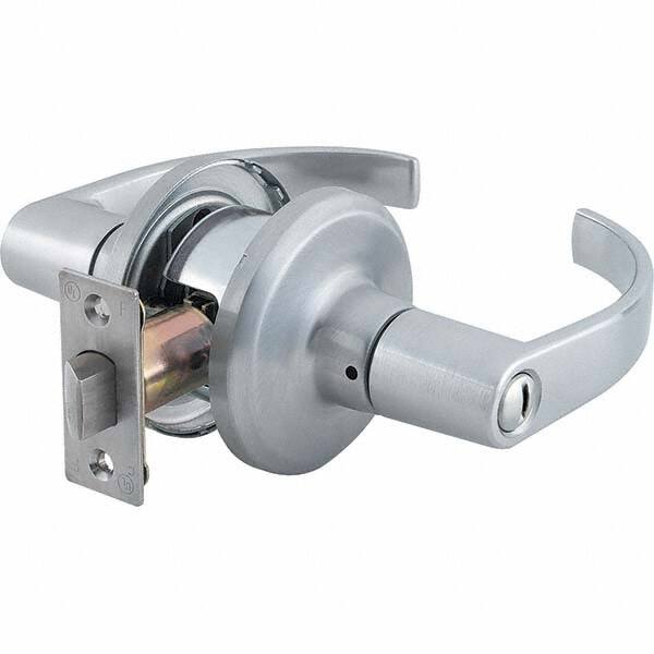 Stanley - Privacy Lever Lockset for 1-3/8 to 1-3/4" Thick Doors - Americas Industrial Supply