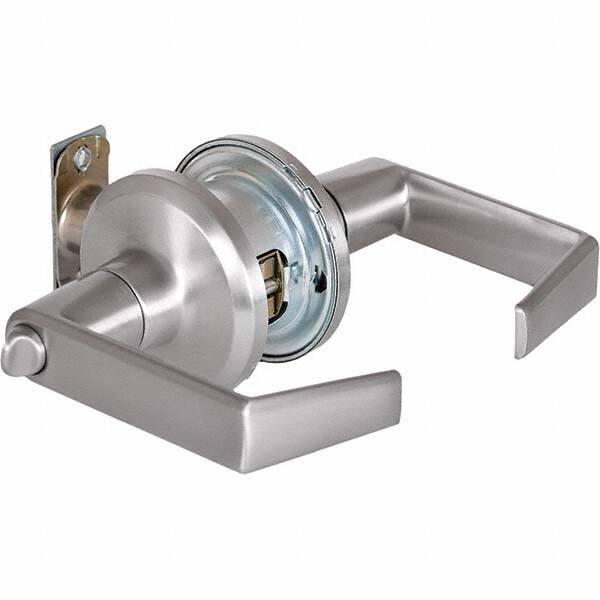 Stanley - Privacy Lever Lockset for 1-3/8 to 1-3/4" Thick Doors - Americas Industrial Supply