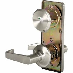 Stanley - Privacy Lever Lockset for 1-3/8 to 1-3/4" Thick Doors - Americas Industrial Supply