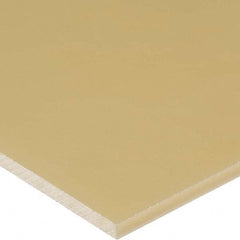 USA Sealing - 4' x 3" x 3/8" Beige PEEK Rectangular Bar - - Exact Industrial Supply