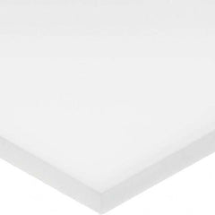 USA Sealing - 2' x 3-1/2" x 1/2" White PTFE Rectangular Bar - Americas Industrial Supply