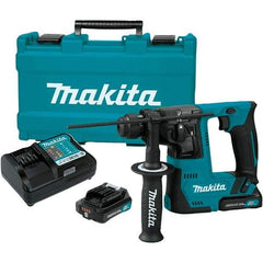 Makita - 12 Volt 9/16" Keyless Chuck Cordless Hammer Drill - 0 to 4,900 BPM, 0 to 850 RPM, Reversible - Americas Industrial Supply