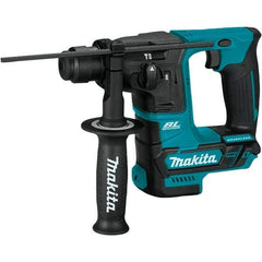 Makita - 12 Volt 5/8" Keyless Chuck Cordless Rotary Hammer - 0 to 4,800 BPM, 0 to 680 RPM, Reversible - Americas Industrial Supply