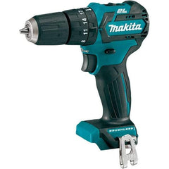 Makita - 12 Volt 3/8" Keyless Chuck Cordless Hammer Drill - 0 to 22,500 BPM, 0 to 1,500 RPM, Reversible - Americas Industrial Supply