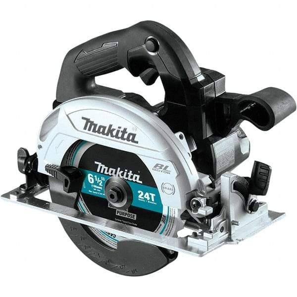 Makita - 18 Volt, 6-1/2" Blade, Cordless Circular Saw - 5,000 RPM, Lithium-Ion Batteries Not Included - Americas Industrial Supply