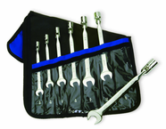 7 Pieces - Chrome - High Polished Flex Combination Wrench Set - 3/8 - 3/4" - Americas Industrial Supply