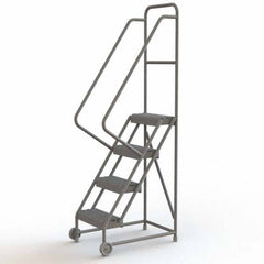 TRI-ARC - Rolling & Wall Mounted Ladders & Platforms Type: TiltNRoll Rolling Ladder Style: Tilt & Roll Safety Ladder - Americas Industrial Supply