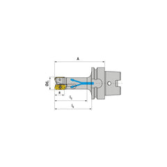 Indexable Square-Shoulder End Mill:  MHSC.40.R.0319H63A80,  Taper Shank Uses  3,  Normal Pressure,  120.00 mm OAL