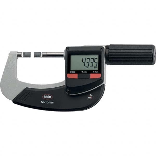 Mahr - Electronic Outside Micrometers Type: Standard Minimum Measurement (Decimal Inch): 0.0000 - Americas Industrial Supply