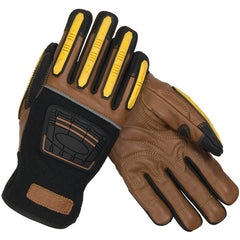 ‎120-4150/S All Purp Work Gloves - Maximum Safety - Kevlar Lined - Goat Leather Palm - TPR on Fingers - EN4 - Exact Industrial Supply