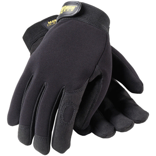 120-MX2805/XXL Mechanics Gloves - Professional Mechanic's Gloves - Black - Exact Industrial Supply