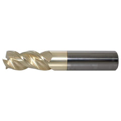 ProMax - 3/8" Diam, 1/2" LOC, 3/8" Shank Diam, 2" OAL, 3 Flute, Solid Carbide, Single End Square End Mill - Exact Industrial Supply