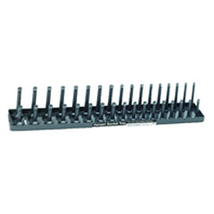 Metric Sized Socket Tray - 3/8″ Drive - Gray - Americas Industrial Supply