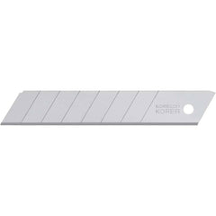 Komelon - Knife Blades; Type: Snap-Off Blade ; Blade Length (mm): 18.0000 ; Overall Length (mm): 18.0000 ; Number of Blades: 10 ; Color: Silver - Exact Industrial Supply