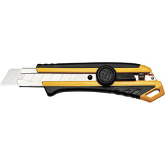 Komelon - Utility Knives, Snap Blades & Box Cutters; Type: Snap Off Knife ; Blade Type: Snap-Off ; Number of Blades Included: 1 ; Handle Material: ABS Plastic ; Color: Yellow ; Number of Points: 10 - Exact Industrial Supply