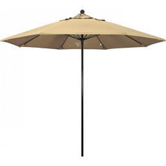 California Umbrella - Patio Umbrellas; Umbrella Diameter (Inch): 108 ; Height (Feet): 8.750 ; Fabric Color: Pacifica Beige ; Base Included: No ; Frame Material: Aluminum ; Frame Color: Black - Exact Industrial Supply