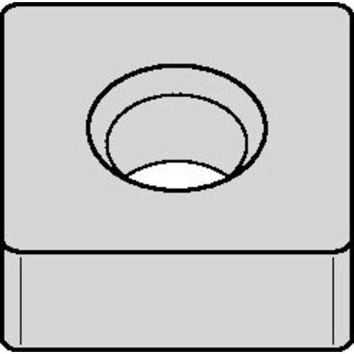SNMA 433 A|None WK05CT, 3/64″ Corner Radius, 3/16″ Thick, 1/2″ Inscribed Circle, TiN, Square, Turning Indexable Insert - Americas Industrial Supply