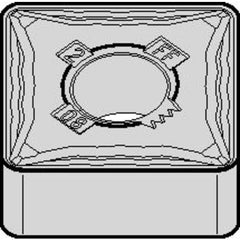 SNMG 432 Double-sided|G WP15CT, 1/32″ Corner Radius, 3/16″ Thick, 1/2″ Inscribed Circle, TiN, Square, Turning Indexable Insert - Americas Industrial Supply