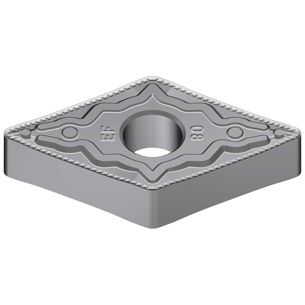DNMG331EEF AC8015P Carbide Turning Insert Absotech Finish, 0.4567″ Long, 3/8″ Inscribed Circle, 0.0157″ Corner Radius, 0.1874″ Thick, 55° Included Angle, Series AC8000P