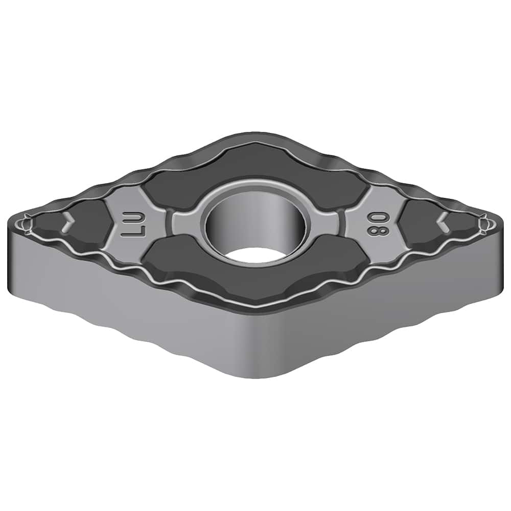 DNMG430.5ELU AC8025P Carbide Turning Insert Absotech Finish, 0.6102″ Long, 1/2″ Inscribed Circle, 0.0079″ Corner Radius, 0.1874″ Thick, 55° Included Angle, Series AC8000P