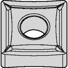 SNMP 432 Hi-Double Positive|P WS25PT, 1/32″ Corner Radius, 3/16″ Thick, 1/2″ Inscribed Circle, TiAlN, Square, Turning Indexable Insert - Americas Industrial Supply