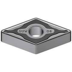 DNMX432EGUW AC8025P Carbide Turning Insert Absotech Finish, 0.6102″ Long, 1/2″ Inscribed Circle, 0.0315″ Corner Radius, 0.1874″ Thick, 55° Included Angle, Series AC8000P