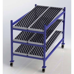 UNEX Manufacturing - Steel Shelving Type: Mobile Gravity Rack Starter or Add-On: Starter Unit - Americas Industrial Supply