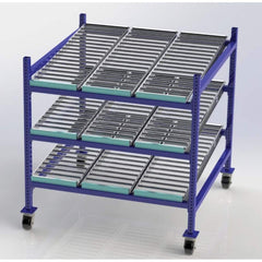 UNEX Manufacturing - Steel Shelving Type: Mobile Gravity Rack Starter or Add-On: Starter Unit - Americas Industrial Supply