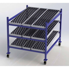UNEX Manufacturing - Steel Shelving Type: Mobile Gravity Rack Starter or Add-On: Starter Unit - Americas Industrial Supply