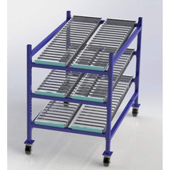 UNEX Manufacturing - Steel Shelving Type: Mobile Gravity Rack Starter or Add-On: Starter Unit - Americas Industrial Supply