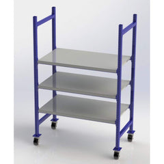 UNEX Manufacturing - Steel Shelving Type: Mobile Pick Tray Rack Starter or Add-On: Starter Unit - Americas Industrial Supply