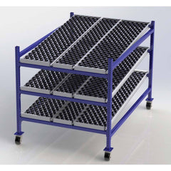 UNEX Manufacturing - Steel Shelving Type: Mobile Gravity Rack Starter or Add-On: Starter Unit - Americas Industrial Supply