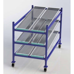 UNEX Manufacturing - Steel Shelving Type: Mobile Gravity Rack Starter or Add-On: Starter Unit - Americas Industrial Supply