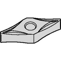 VNGP 432 Hi-Double Positive|P TN15U, 1/32″ Corner Radius, 3/16″ Thick, 1/2″ Inscribed Circle, Uncoated, Turning Indexable Insert - Americas Industrial Supply